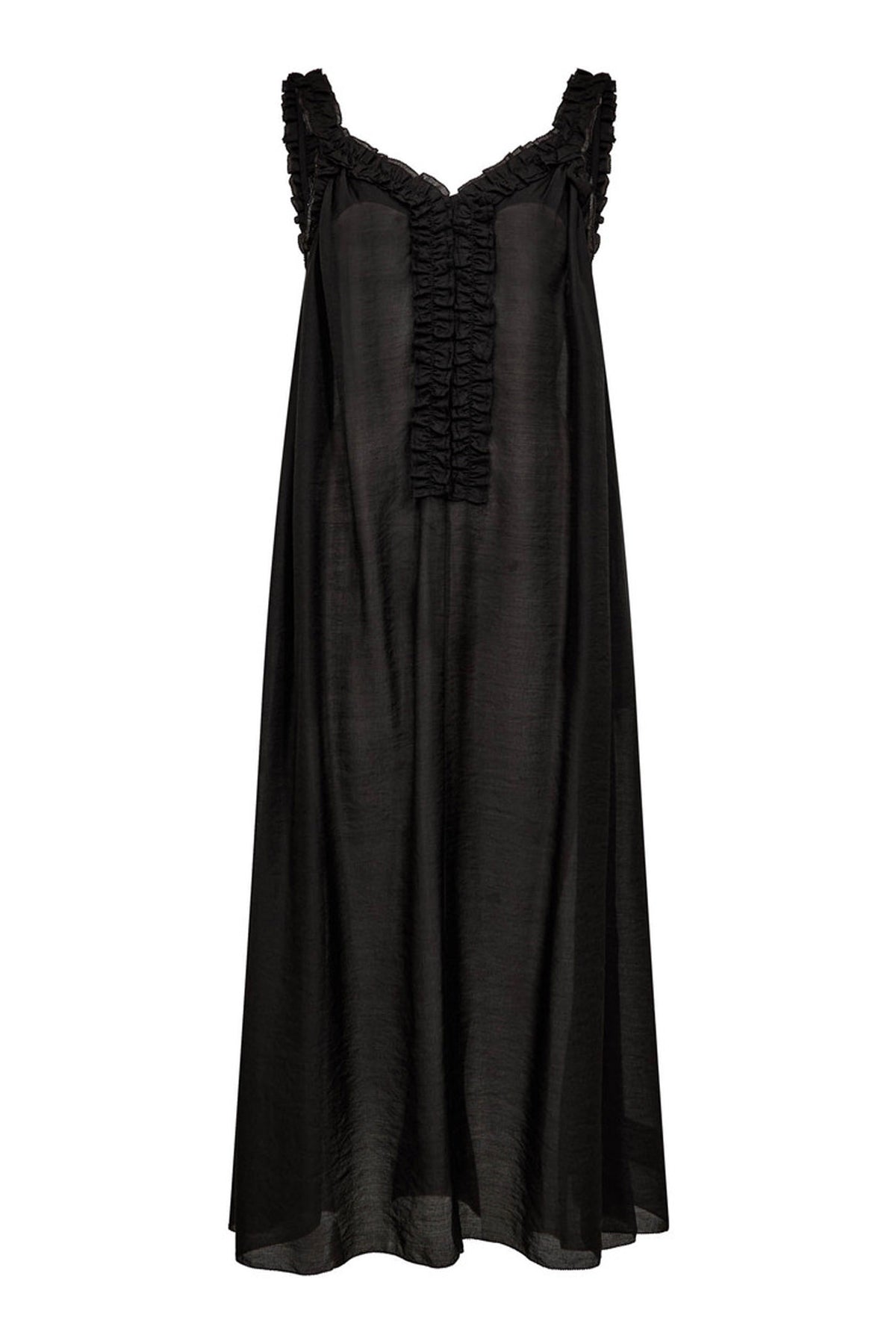 Frida Frill Dress Black - HL10605