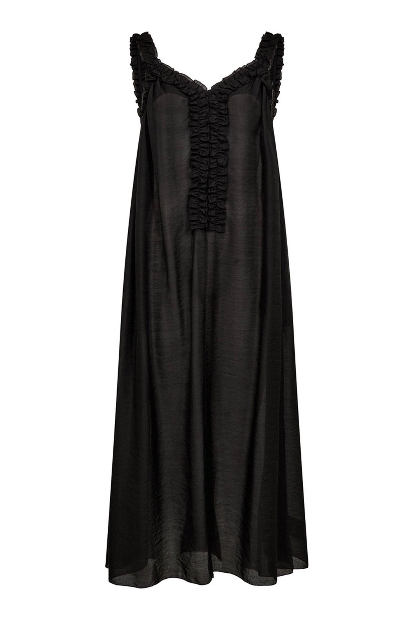 Frida Frill Dress Black - HL10605