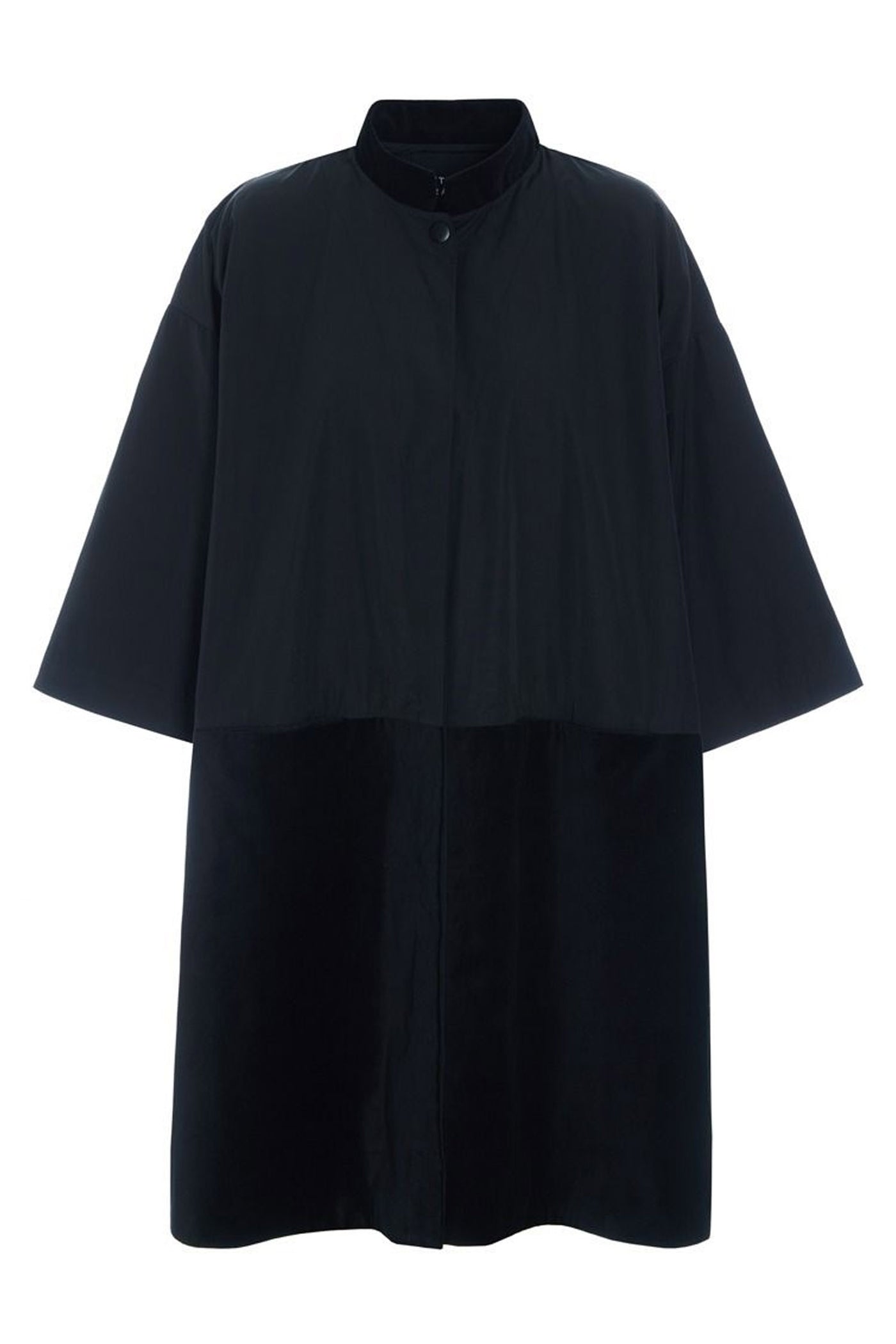 Fukkura poplin frakkekjole Black - 259-2380-5497