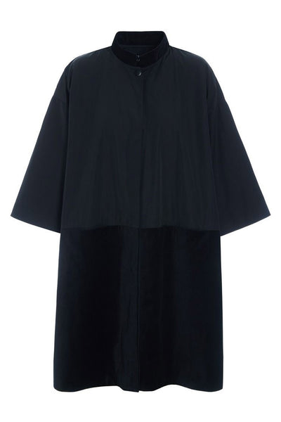 Fukkura poplin frakkekjole Black - 259-2380-5497 Thumbnail