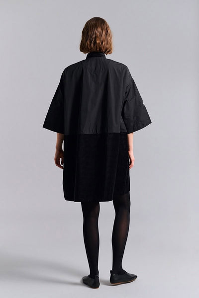 Fukkura poplin frakkekjole Black - 259-2380-5497 Thumbnail