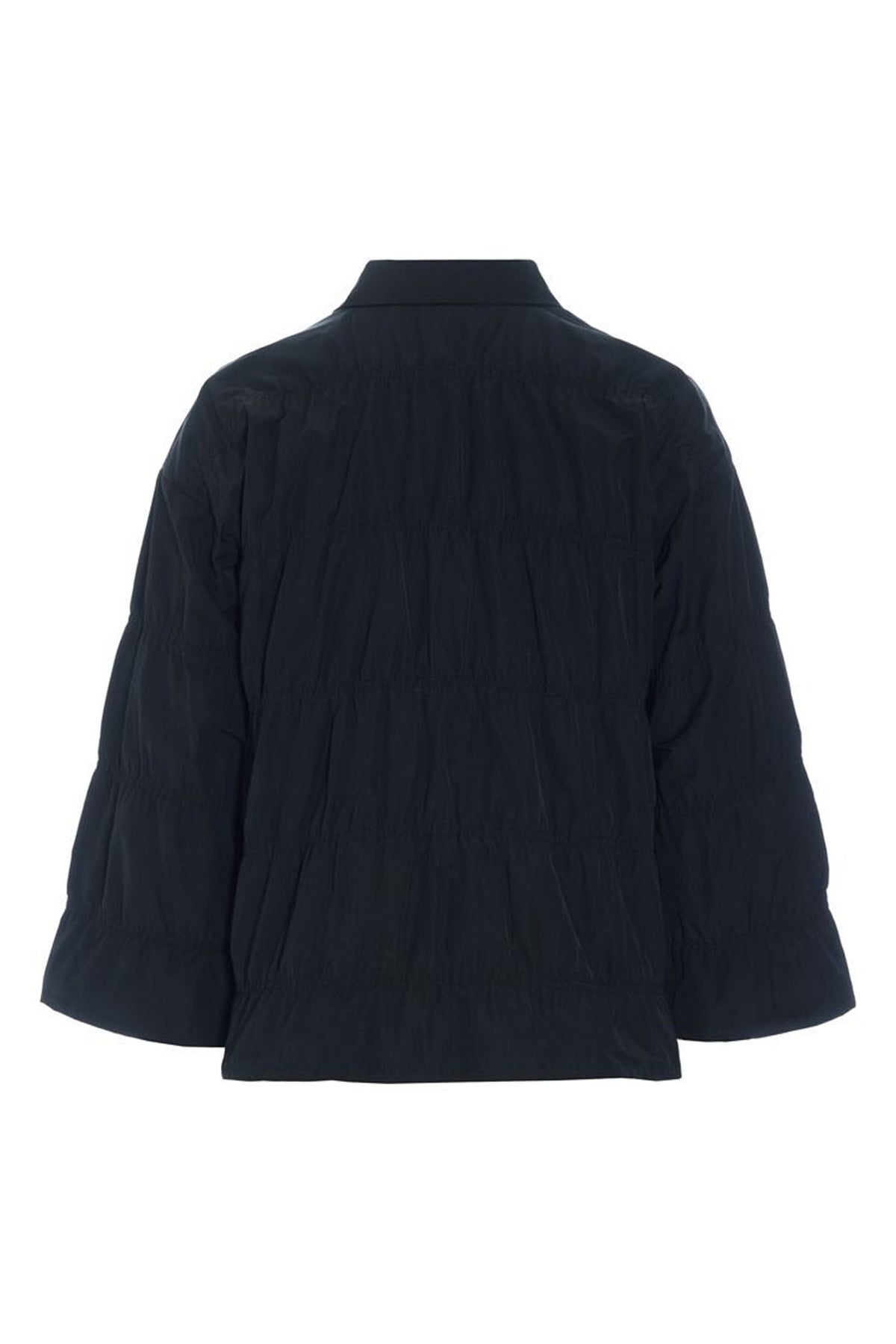 Fukkura poplin jakke med elast Black - 259-2380-5498