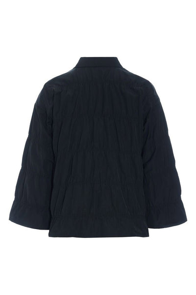 Fukkura poplin jakke med elast Black - 259-2380-5498 Thumbnail