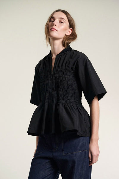 Fukkura smockbluse Black - 262-2380-5682 Thumbnail