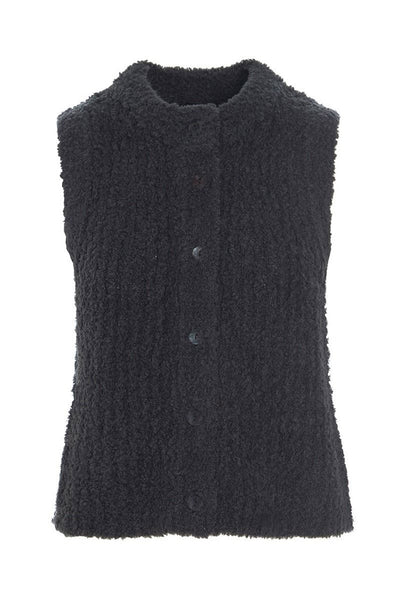 Fuwatto ærmeløs bluse Pirate Black - 257-1069-5462 Thumbnail