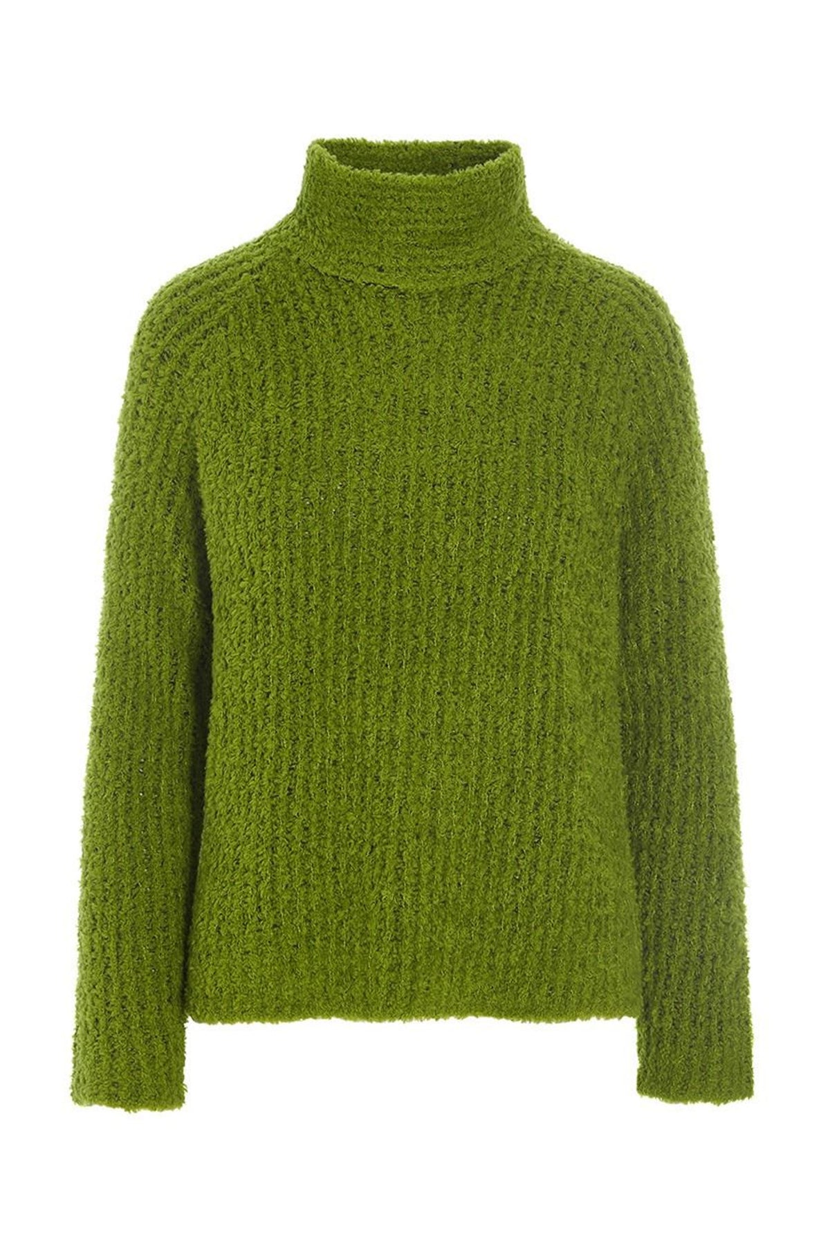 Fuwatto raglan bluse GINKO GREEN - 257-1069-5466