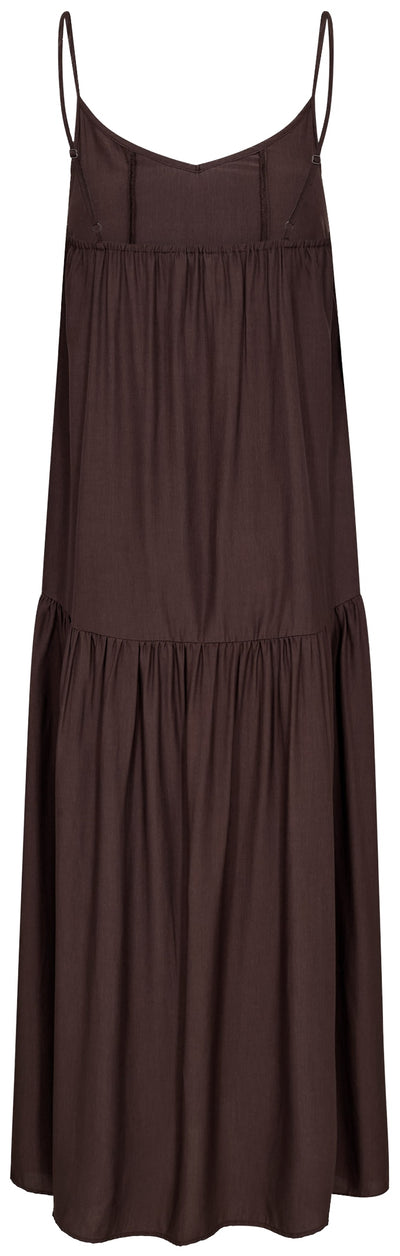 SunriseCC Block Strap Dress 145-Dark Brown - 46102 Thumbnail