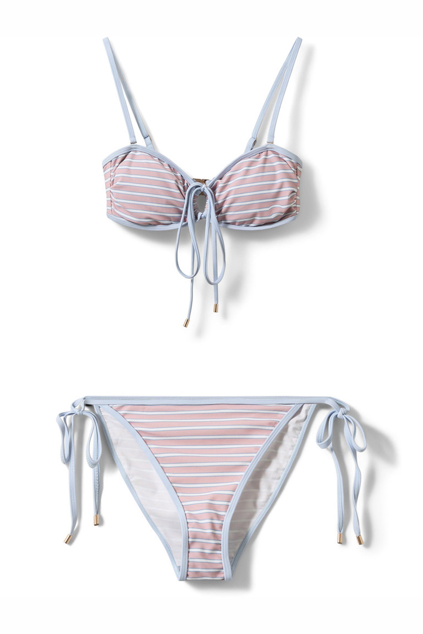 GABBYSW OPEN BANDEAU BIKINI 4104 Rose striped - S261535