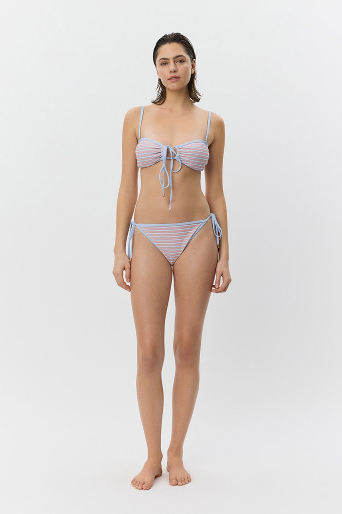 GABBYSW OPEN BANDEAU BIKINI 4104 Rose striped - S261535