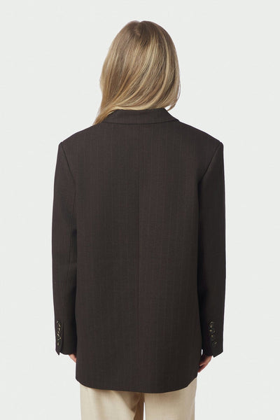 Gaby Pinstripe Dark brown - 168204 Thumbnail