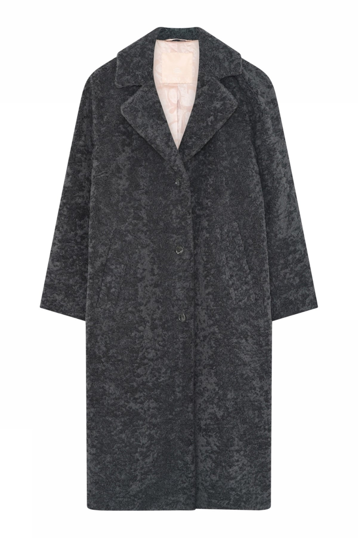 Galia, fake fur coat 1982-Dark Grey - 58309/6909