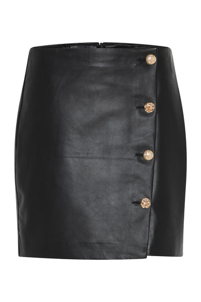 GentianBBShinni Leather skirt Black - BBW4908 Thumbnail