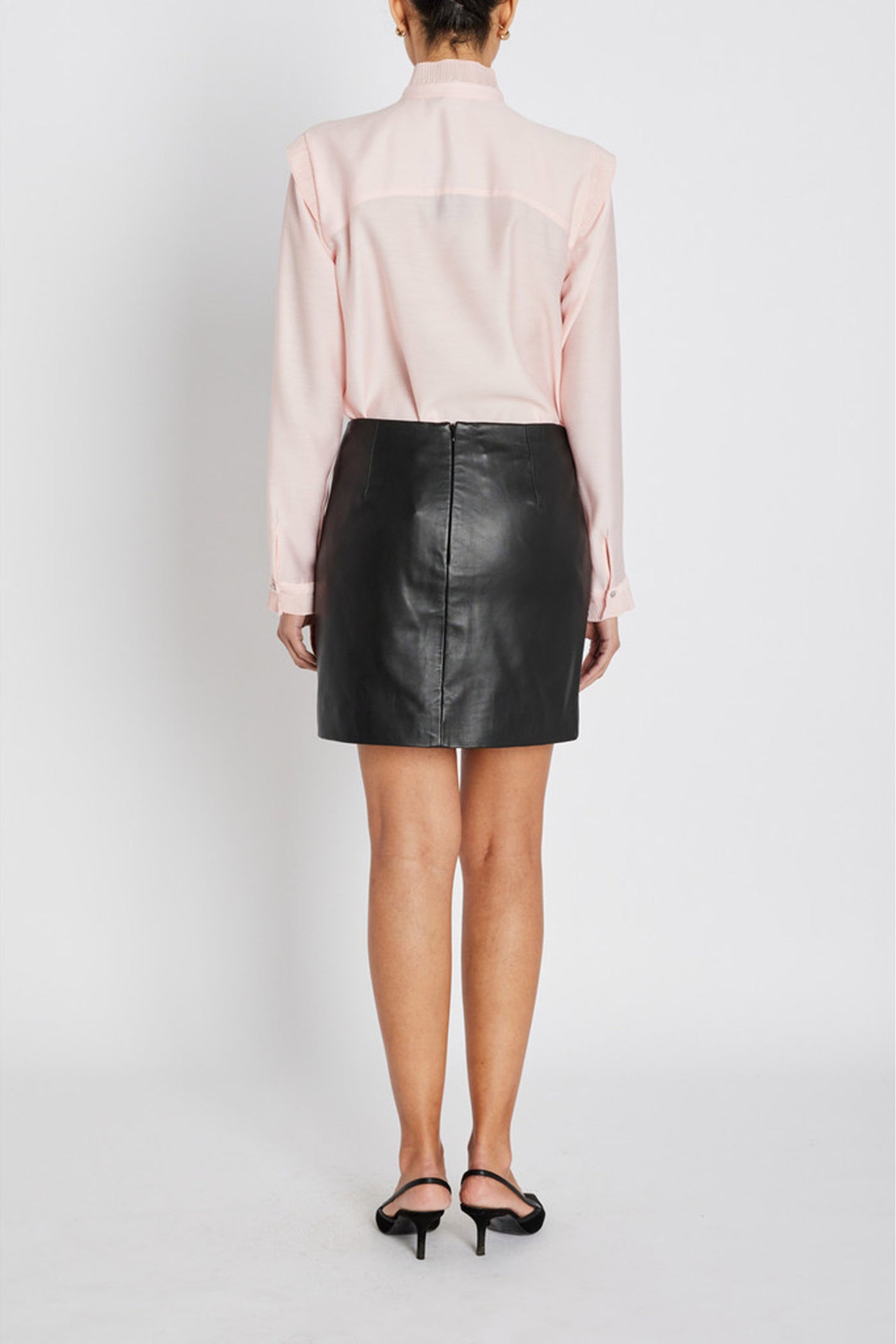GentianBBShinni Leather skirt Black - BBW4908