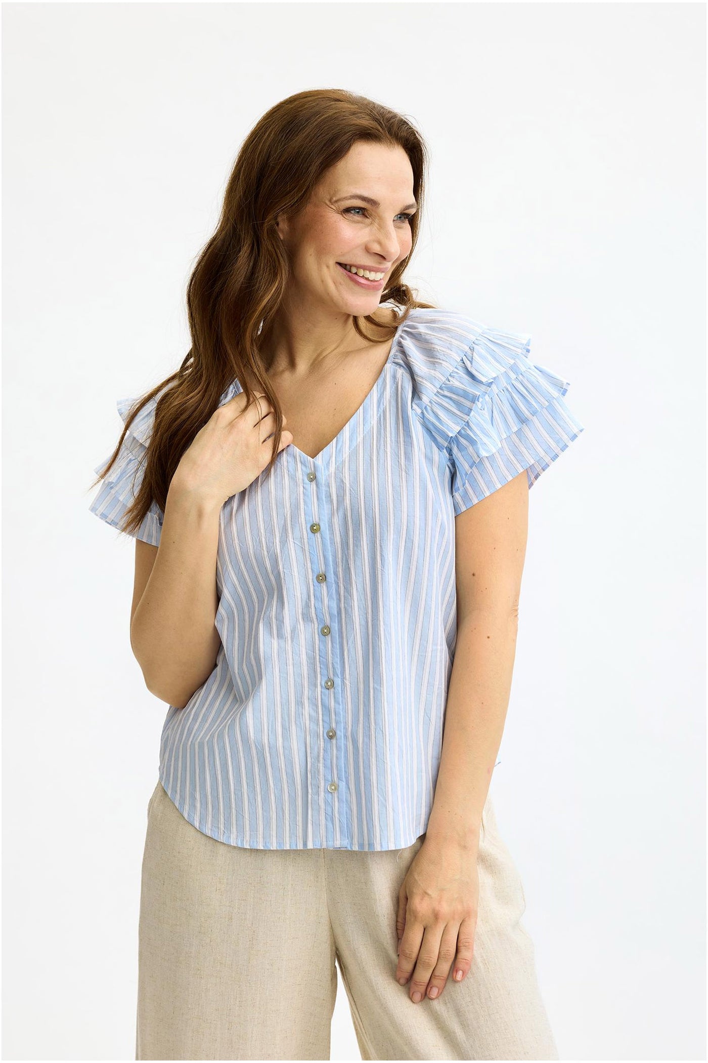 Gertrud shirt Light Blue - 17108