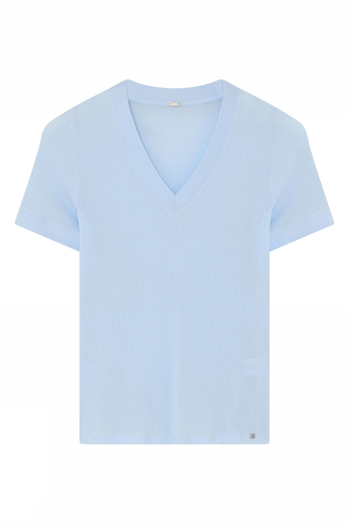 Ghana, V-neck S/S t-shirt 4010-Sea Breeze - 60716/1473