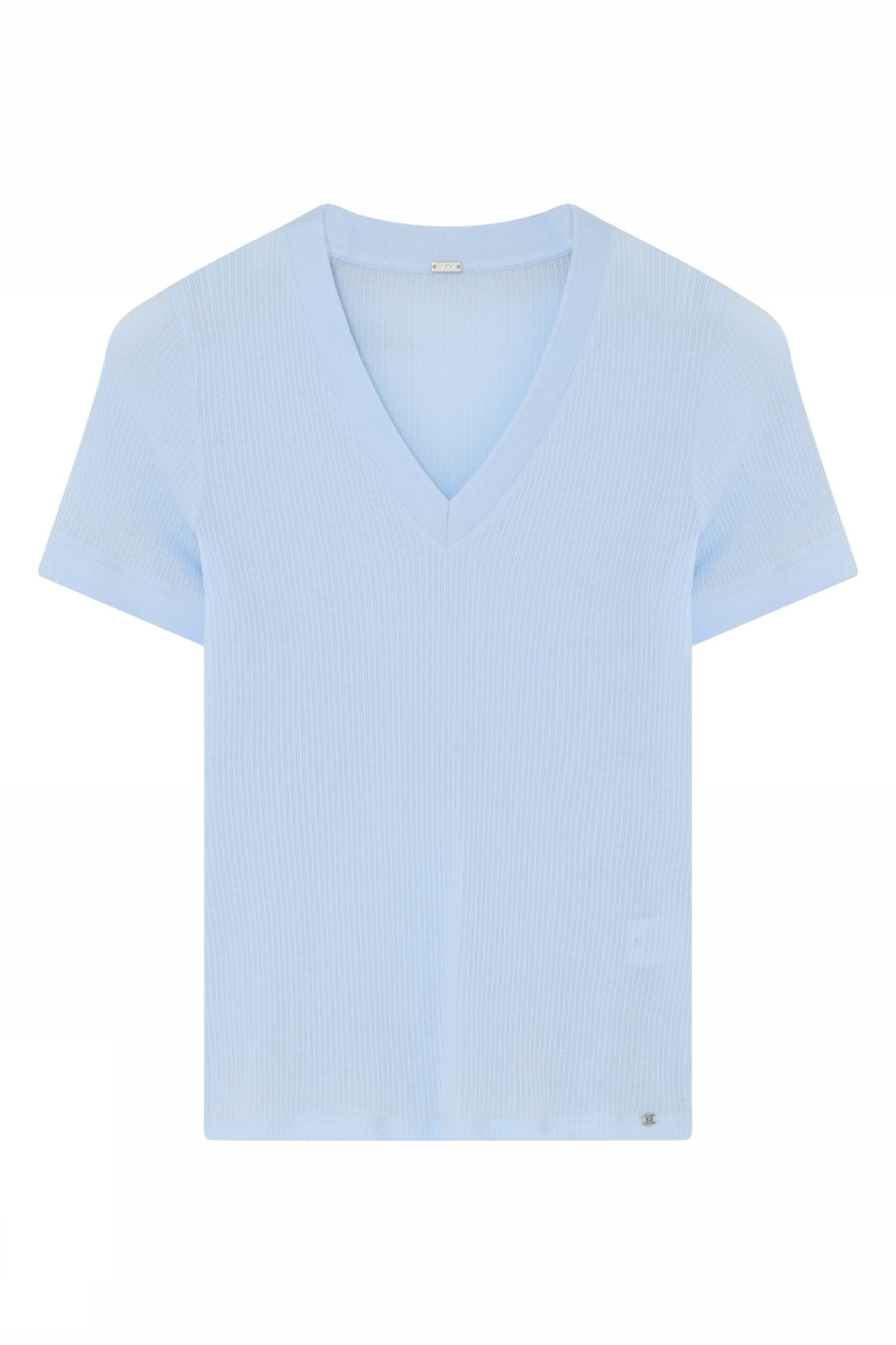 Ghana, V-neck S/S t-shirt 4010-Sea Breeze - 60716/1473