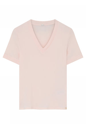 Ghana, V-neck S/S t-shirt 6410-PastelPink - 60716/1473