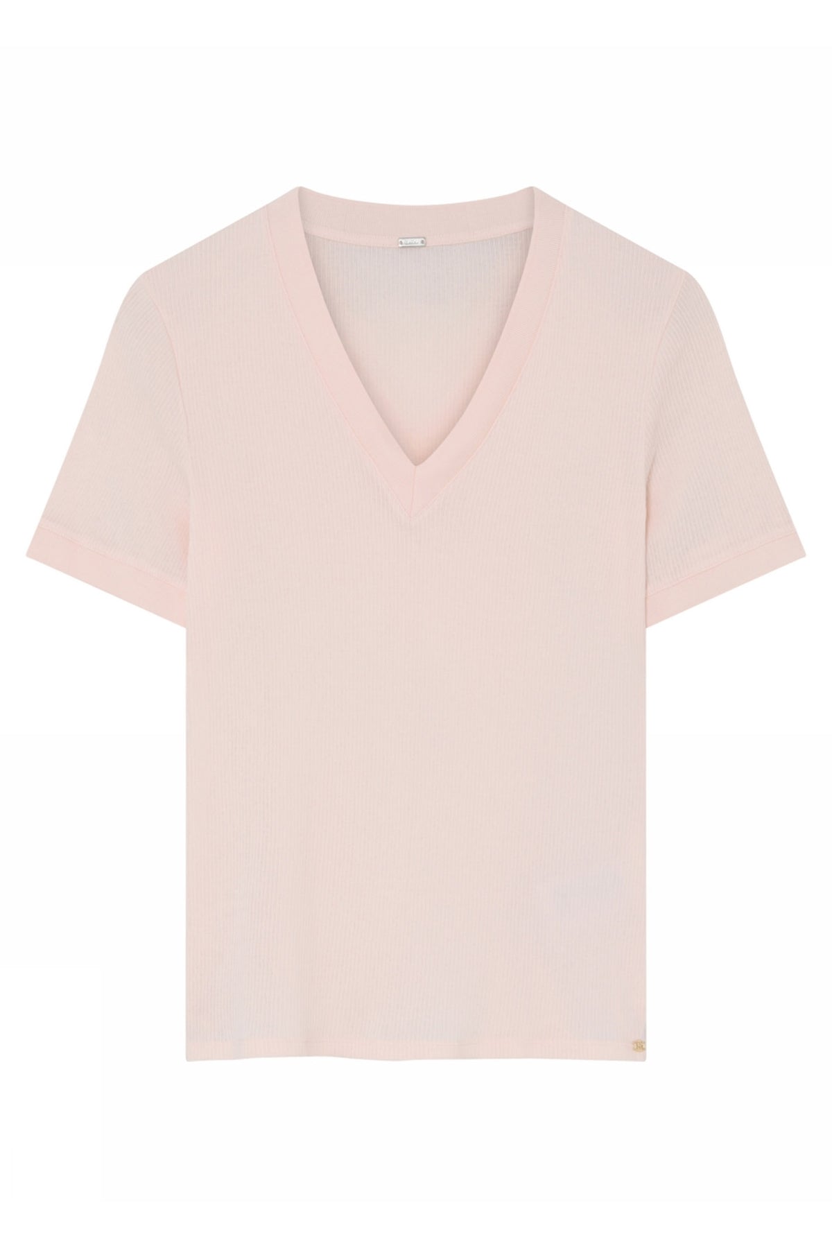 Ghana, V-neck S/S t-shirt 6410-PastelPink - 60716/1473