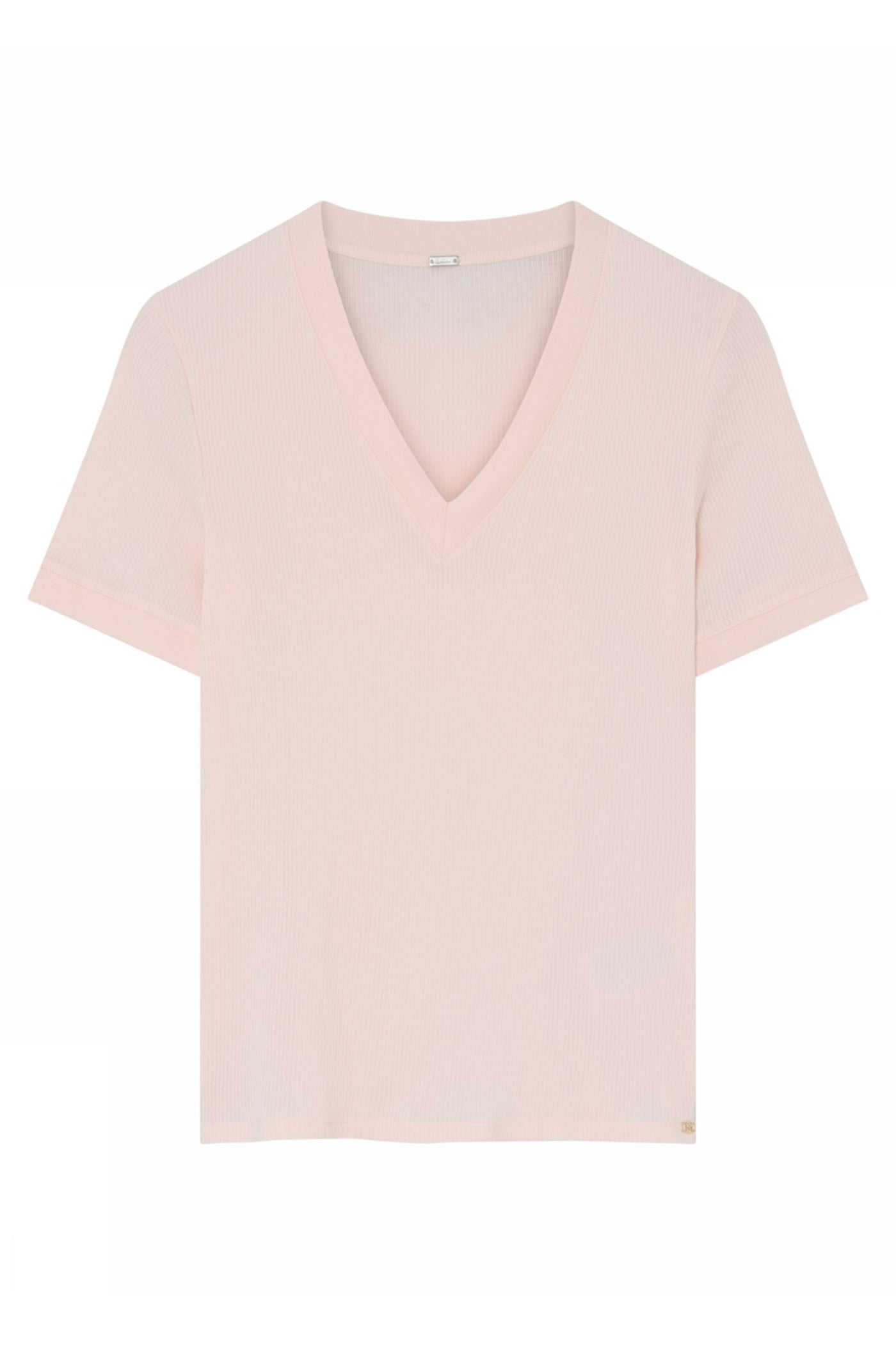 Ghana, V-neck S/S t-shirt 6410-PastelPink - 60716/1473