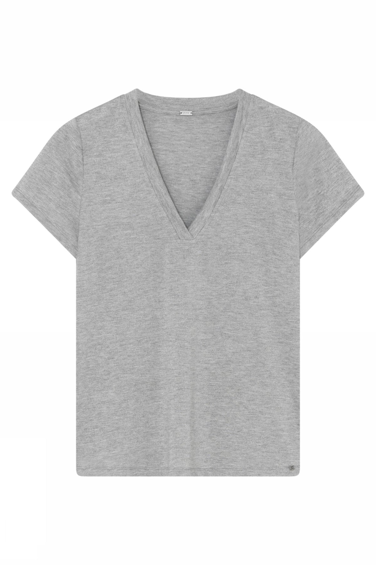 Ginnie, V-neck t-shirt S/S 91403-Grayish - 60714/1604