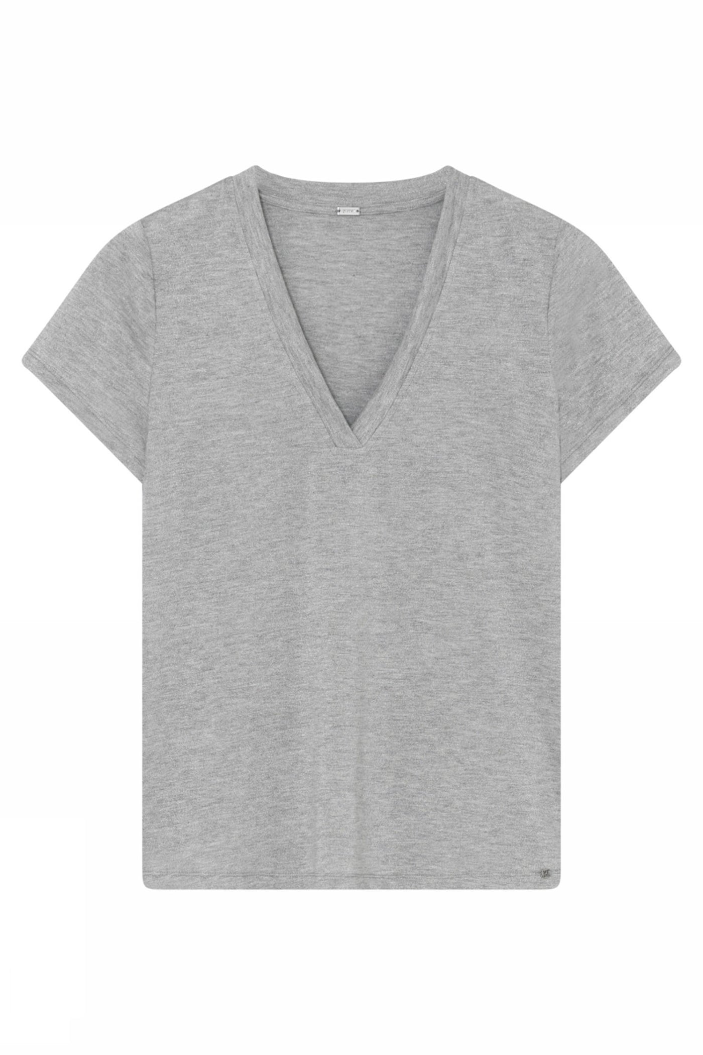 Ginnie, V-neck t-shirt S/S 91403-Grayish - 60714/1604