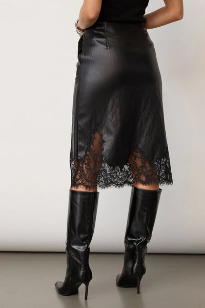 GittCC Lace Midi Skirt 96-Black - 44045 Thumbnail