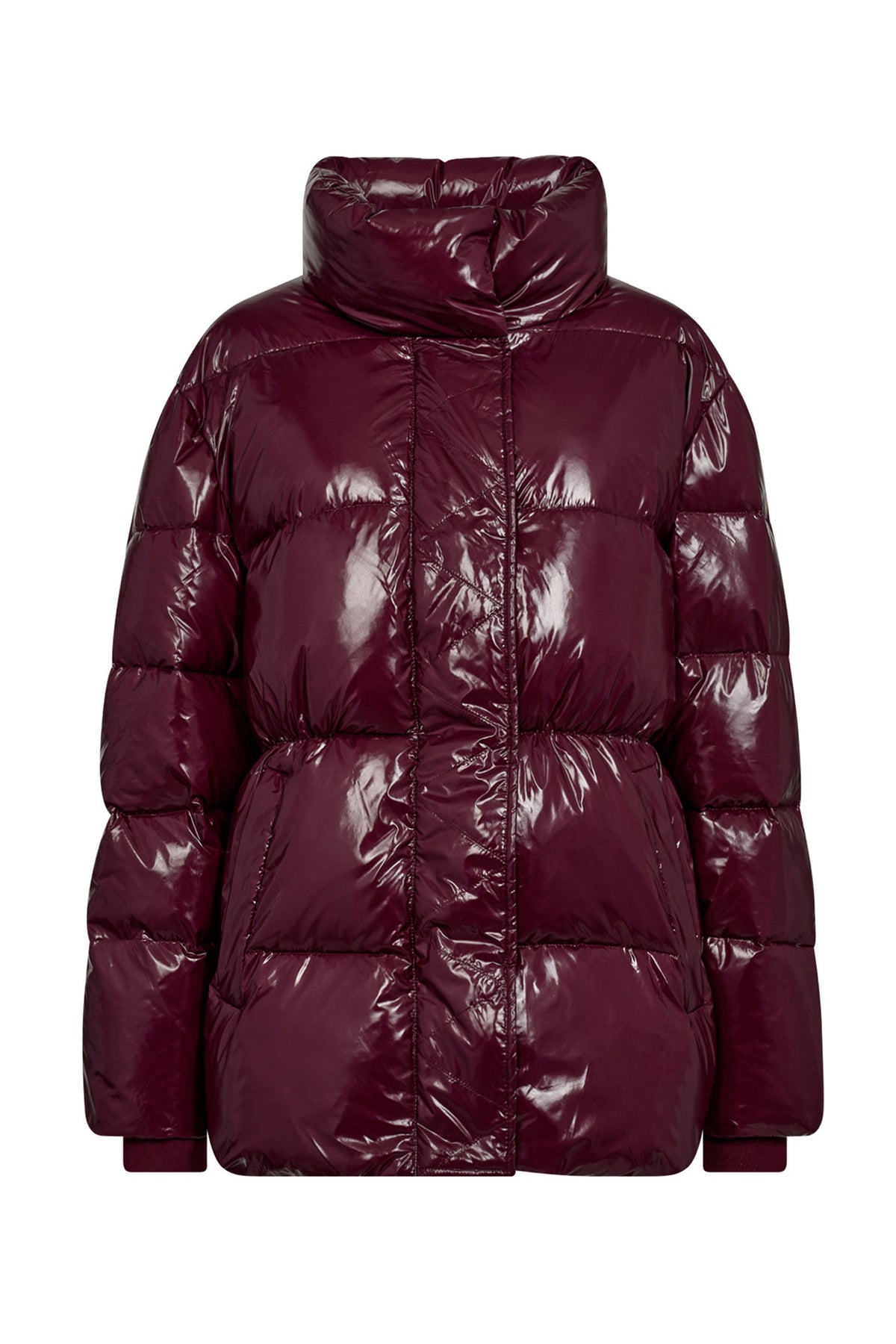 GlossyCC Puffer Jacket 67-Plum - 30351