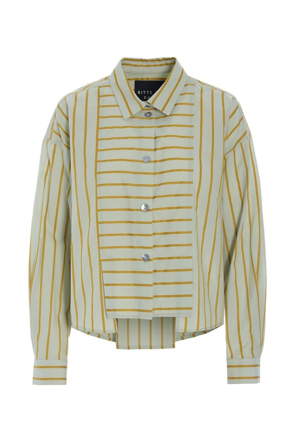 Golden stripes skjorte med læg AQUA GOLDEN STRIPES - 266-2487-5328