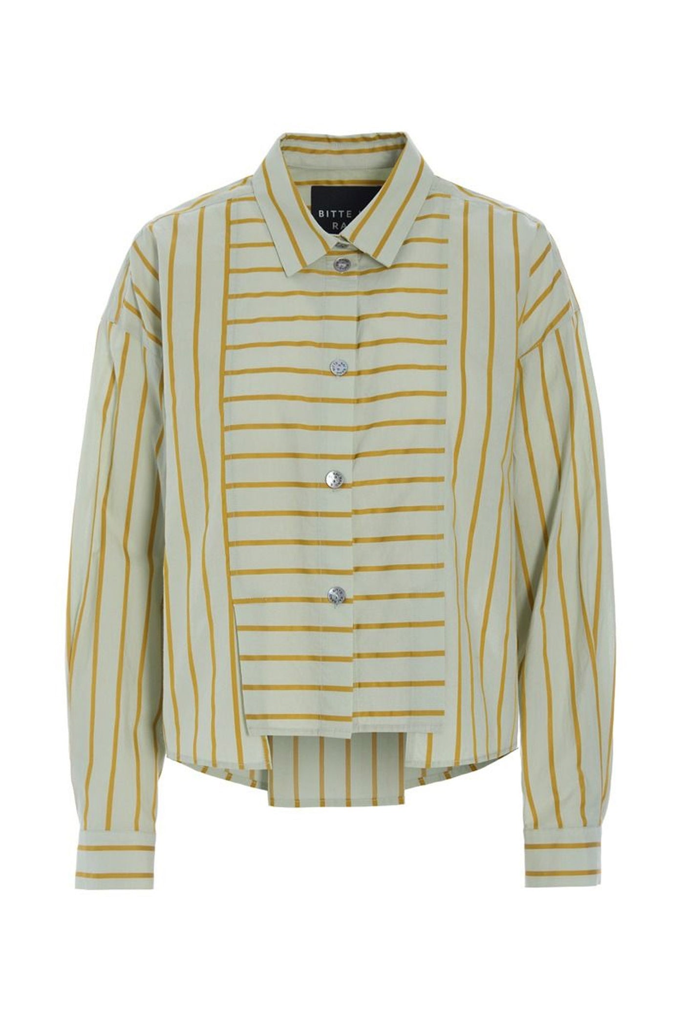 Golden stripes skjorte med læg AQUA GOLDEN STRIPES - 266-2487-5328