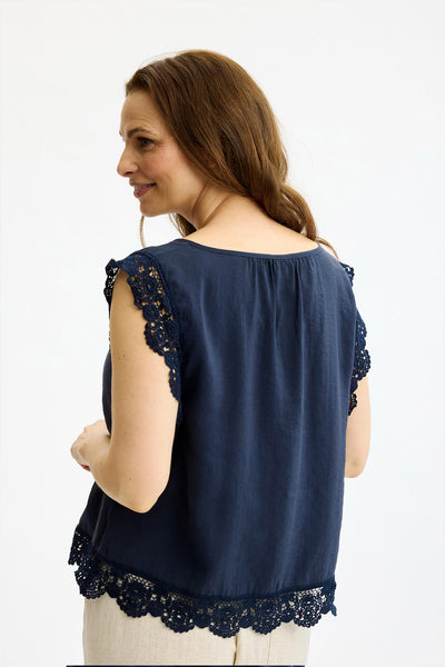 Grace top Navy - 17072 Thumbnail