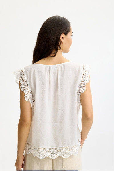 Grace top White - 17072 Thumbnail