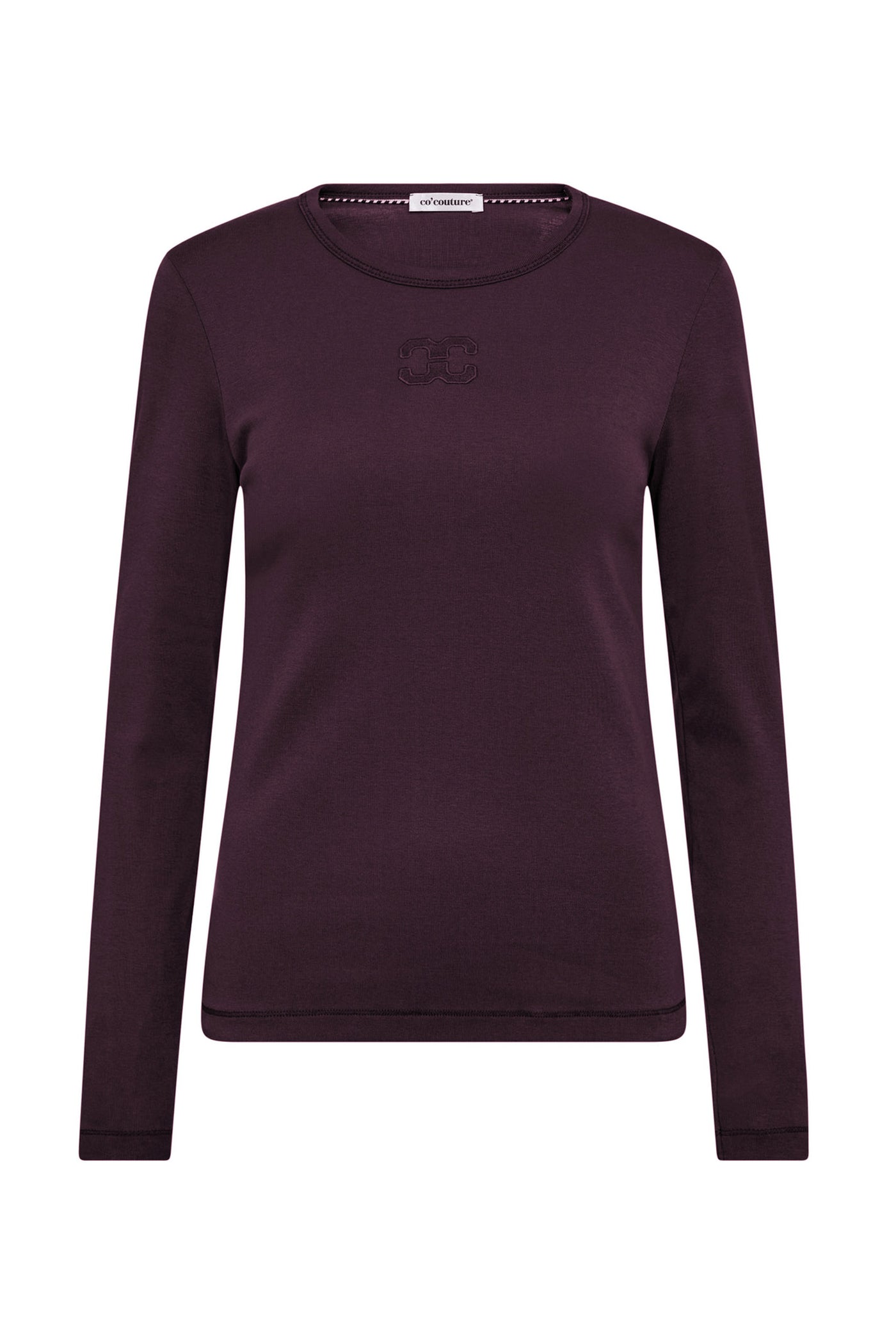 GrannyCC Embroidery LS Tee 67-Plum - 33180
