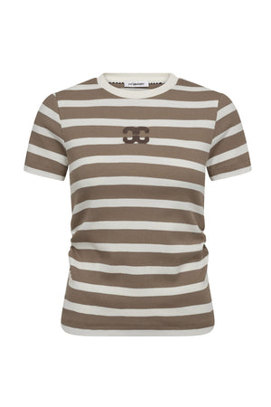 GrannyCC Gathering Stripe Tee 11154-OW/Walnut - 43015