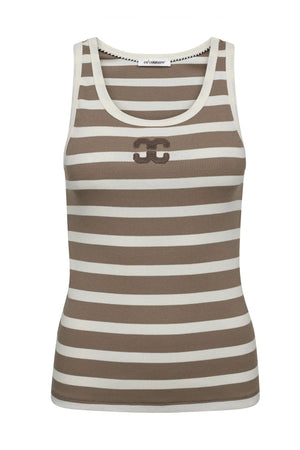 GrannyCC Rib Emb. Tank Top 11154-OW/Walnut - 33207