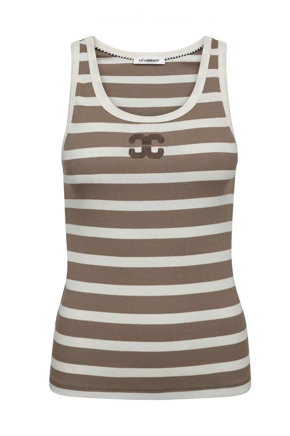 GrannyCC Rib Emb. Tank Top 11154-OW/Walnut - 33207
