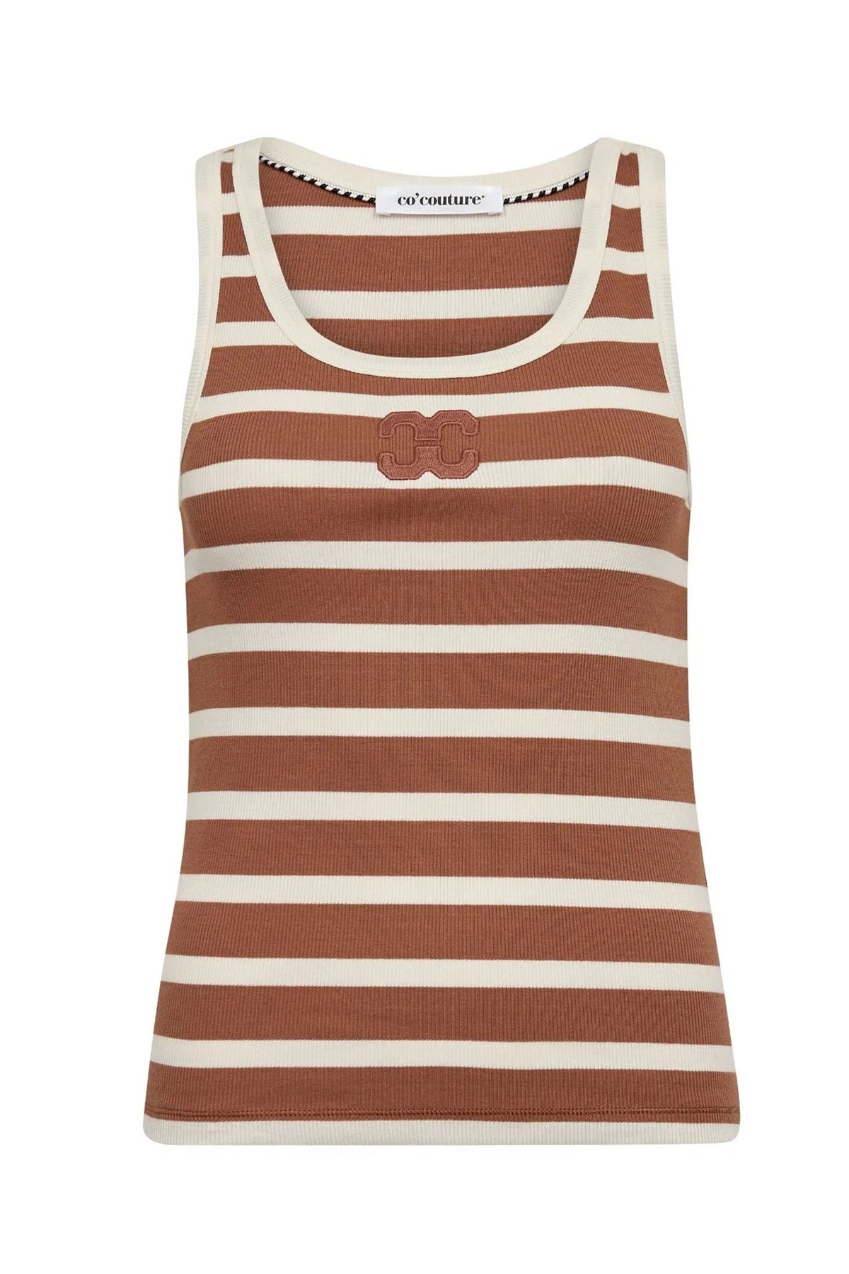 GrannyCC Rib Emb. Tank Top 1135-OffW/Sunta - 33207