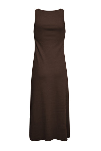 GrannyCC Rib Emb Tank Dress 145-Dark Brown - 46114 Thumbnail