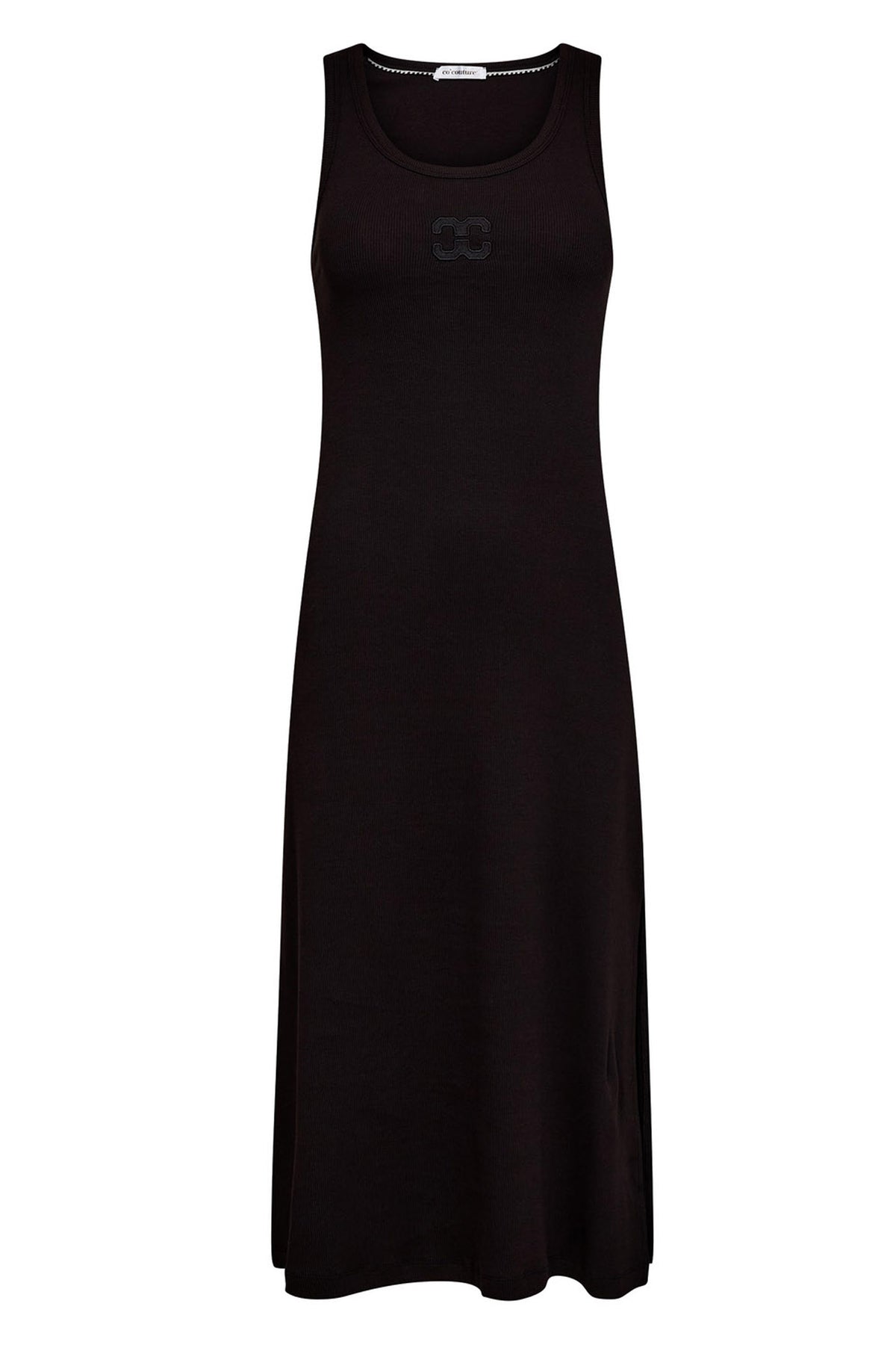 GrannyCC Rib Emb Tank Dress 96-Black - 46114