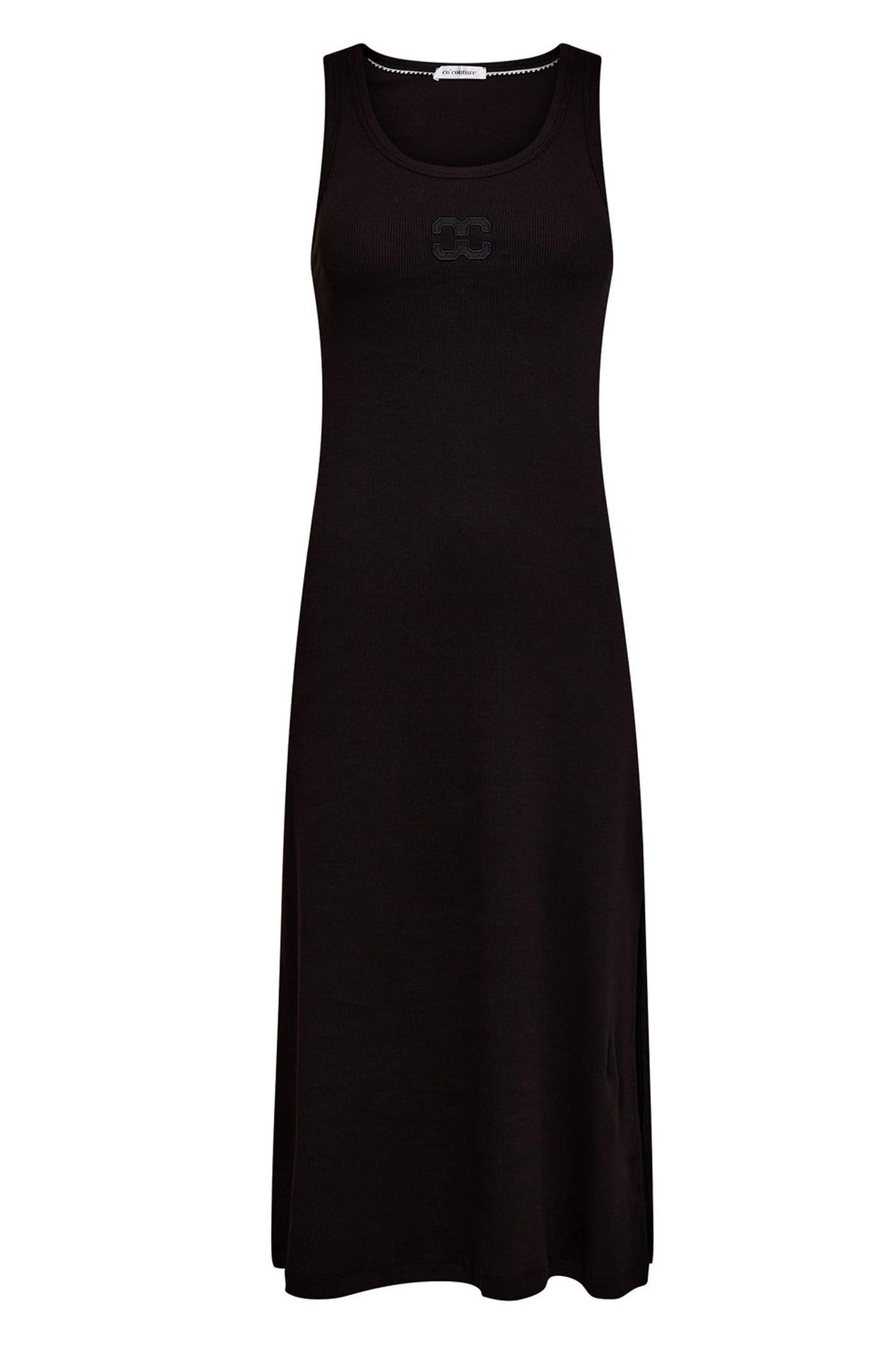 GrannyCC Rib Emb Tank Dress 96-Black - 46114