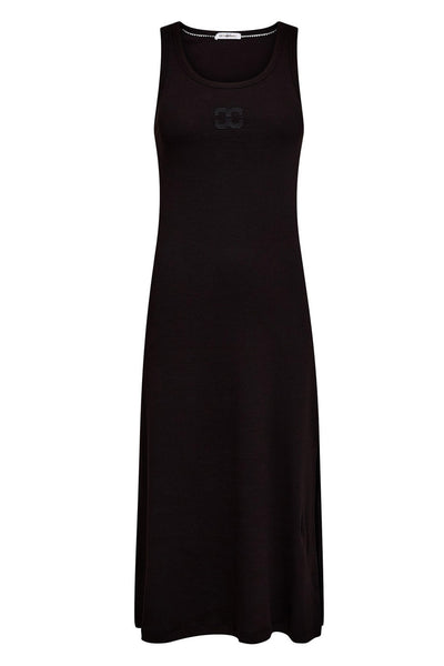 GrannyCC Rib Emb Tank Dress 96-Black - 46114 Thumbnail