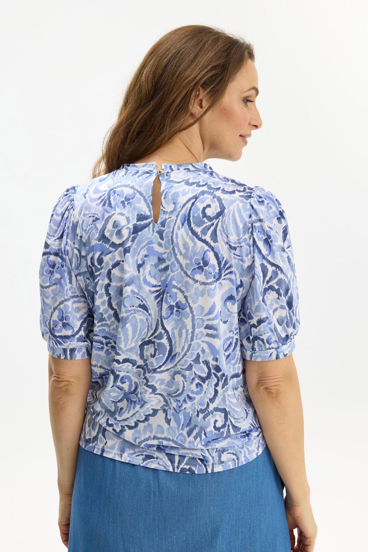 Grazia blouse 1/2 blouse Light Blue - 17082