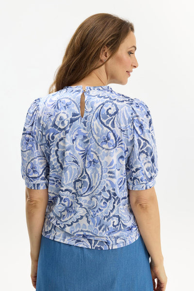 Grazia blouse 1/2 blouse Light Blue - 17082 Thumbnail