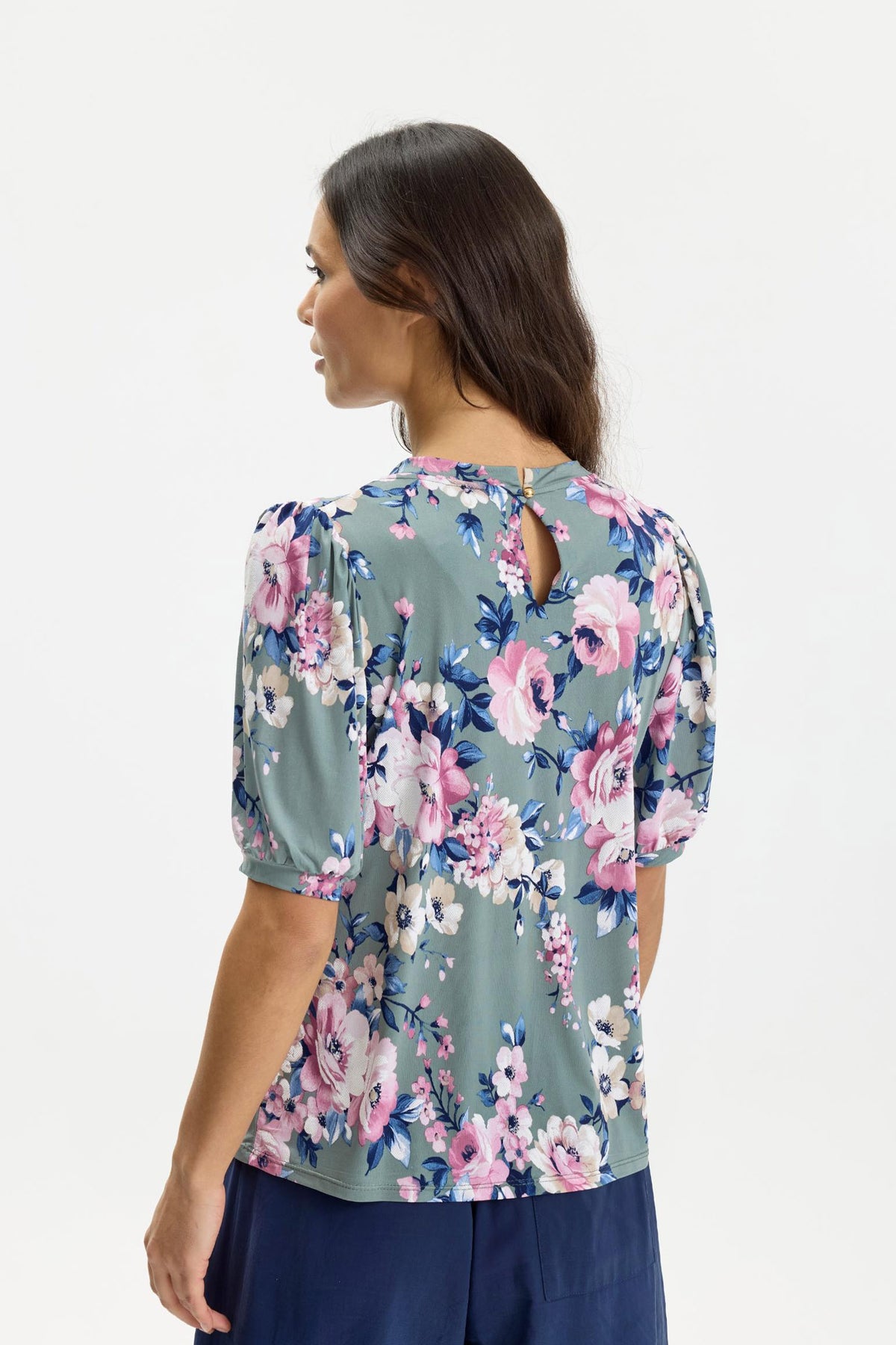 Grazia blouse 1/2 sleeves Green - 17090