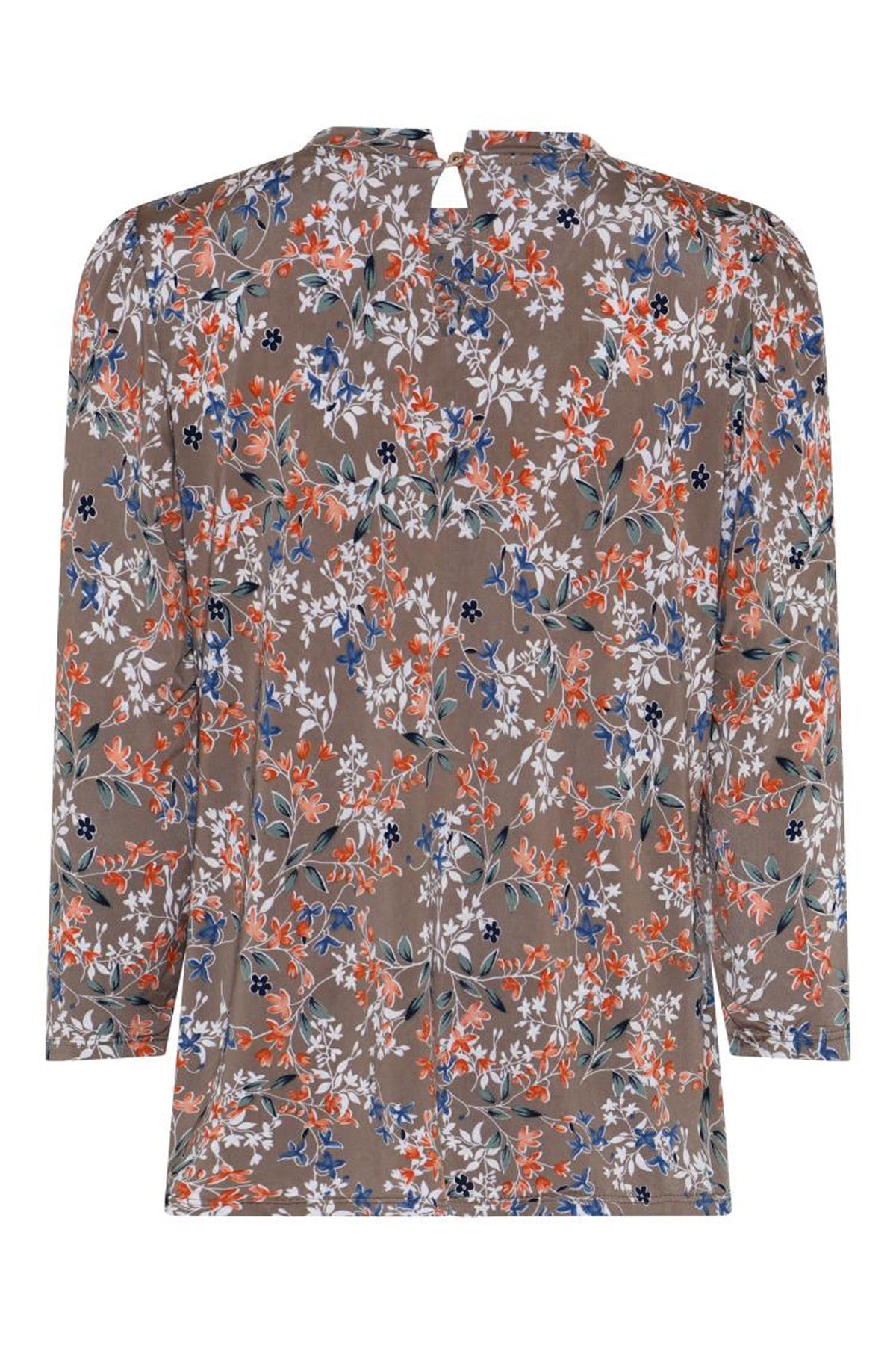 Grazia blouse 3/4 sleeves Mocca - 17013