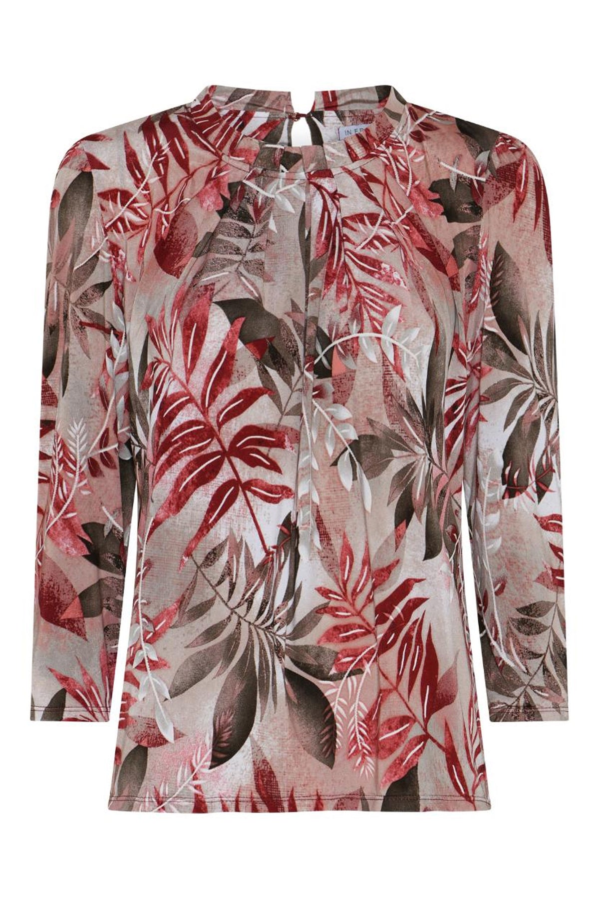 Grazia blouse 3/4 sleeves Rose wood - 17017