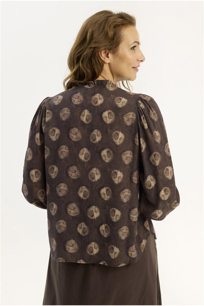 Gry blouse Brown - 16932 Thumbnail