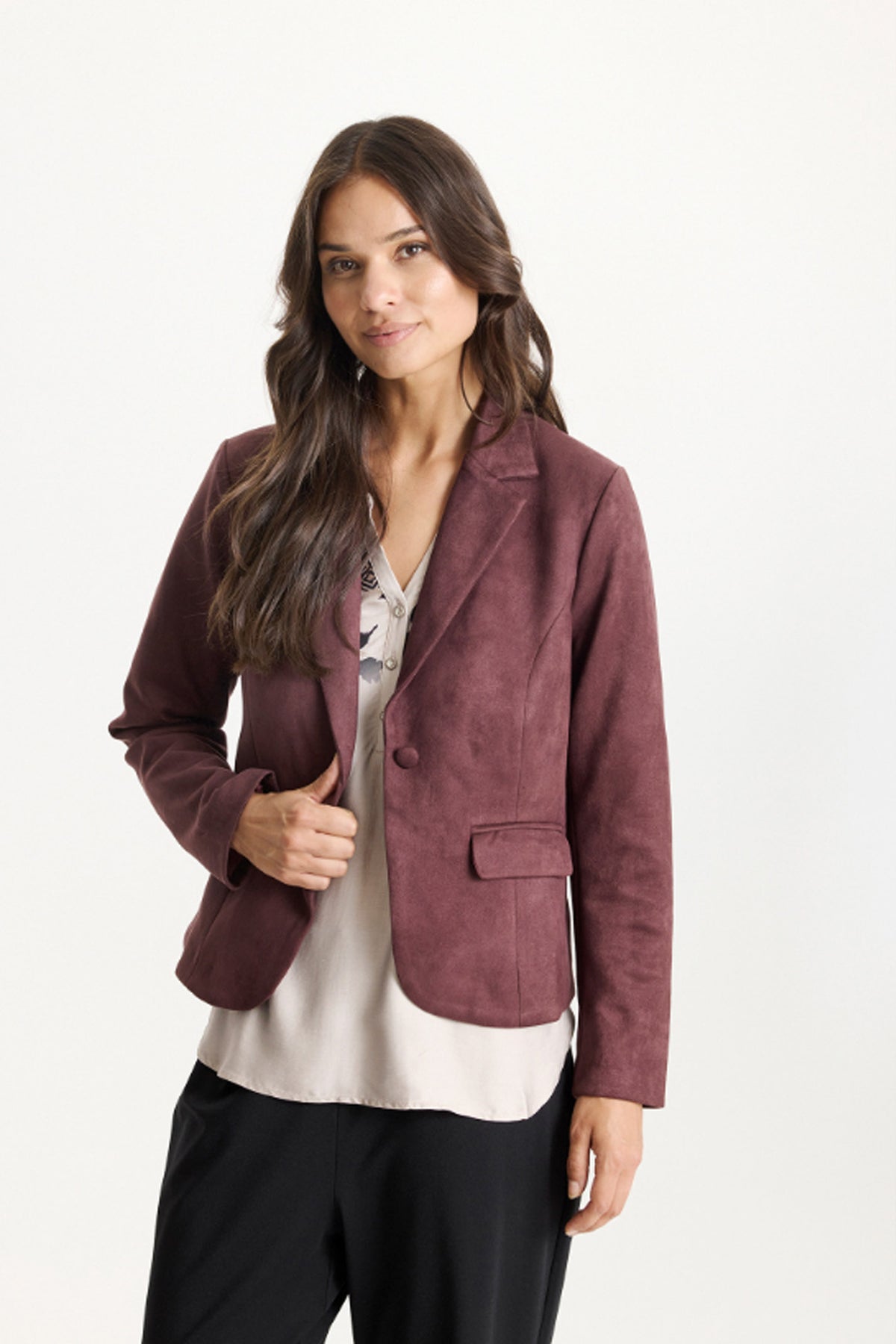 Gudrun blazer AUBERGINE - 16813