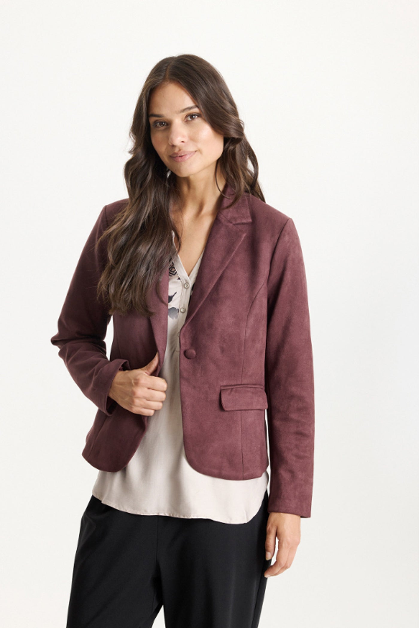 Gudrun blazer AUBERGINE - 16813
