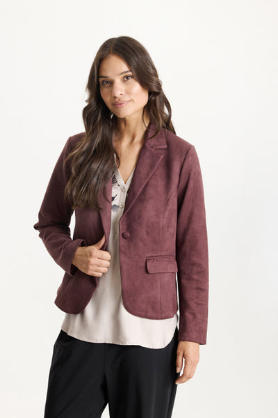 Gudrun blazer AUBERGINE - 16813 Thumbnail