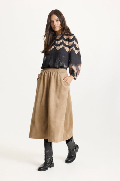 Gudrun long skirt Light brown - 16801 Thumbnail